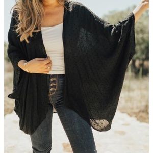 CarlyJean Los Angeles sold out Avaya Kimono Black